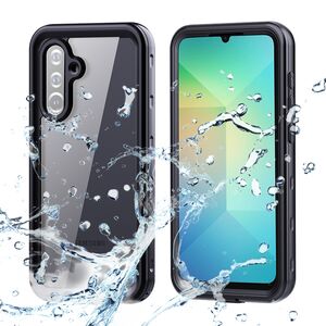 Husa pentru Samsung Galaxy A26 ShockProof Dust-Water Proof IP68 Full Body 360 Protection, negru - transparent
