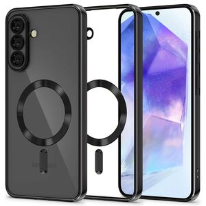 Husa pentru  Samsung Galaxy A36 cu MagSafe si protectie pentru lentile anti-shock 1.5 mm transparent - Negru