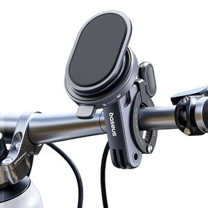 Suport bicicleta magnetic cu stand telefon Baseus  2in1, Bike Mount, Ring Stand, Snap-On, C40569001121-00