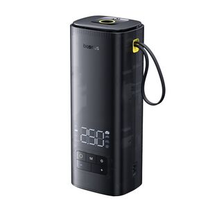 Mini compresor auto portabil display digital Double Cylinder, LED Digital Display, Faster Inflation Baseus, negru