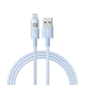 Cablu incarcare iPhone 2.4A Baseus, albastru, P10382700311-01