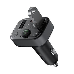 Modulator FM auto Bluetooth PD 18W, USB, USB-C, Display Baseus S-09 Lite, negru