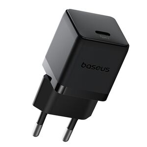 Incarcator priza Baseus - wall charger palm (p10111605113-01) - fast charger, cu cablu type-c la type-c, 30w, 5v/3.0a, 1m - cluster black