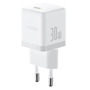 Incarcator priza Baseus - wall charger palm (p10111605213-00) - fast charger, type-c, pd 30w, 5v/3a- moon white