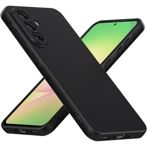 Husa pentru Samsung Galaxy A56 Liquid Silicone, subțire, captusita cu microfibra, anti amprentă, protectie cameră foto - negru