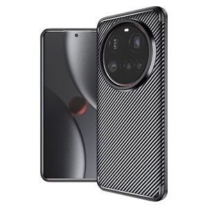 Husa de protectie pentru  Xiaomi 15 Ultra Auto Focus Slim, Anti-Scratch, cu fibra de carbon si protectie lentile - Negru denim