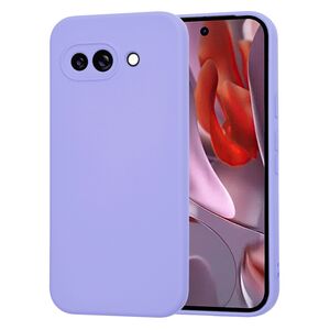 Husa pentru  Google Pixel 9A Liquid Silicone, subțire, captusita cu microfibra, anti amprentă, protectie cameră foto, Lavanda