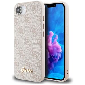 Husa premium pentru  iPhone 16e Guess Elegance Series - Crem
