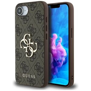 Husa premium pentru  iPhone 16e Guess Elegance Series - Maro 