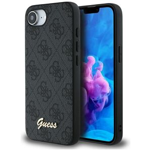 Husa premium pentru  iPhone 16e Guess Elegance Series - Negru