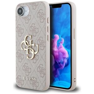 Husa premium pentru  iPhone 16e Guess Elegance Series - Roz pal