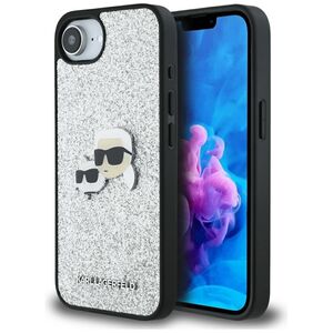 Husa premium pentru  iPhone 16e Karl Lagerfeld superior quality - Argintiu