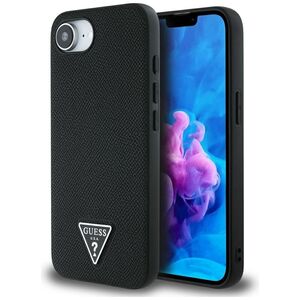 Husa premium pentru  iPhone 16e compatibila MagSafe Guess Luxury Series - Negru electric