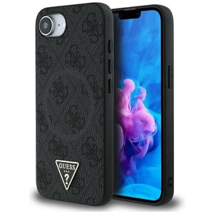 Husa premium pentru  iPhone 16e compatibila MagSafe Guess Luxury Series - Negru royal