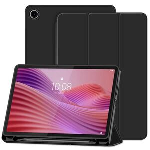 Husa pentru Lenovo Tab 10.1 2025 TB311 Soft Shell cu functie wake-up/sleep si compartiment pentru stylus, tip stand - Negru
