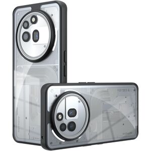 Husa pentru Nothing Phone (3a) Pro Anti-Scratch, Anti-Fingerprint, Anti-Oil, Never-Yellow, transparent / negru