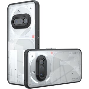 Husa pentru Nothing Phone (3a) cu protectie lentile, Anti-Scratch, Anti-Fingerprint, Anti-Oil, Never-Yellow, transparent / negru