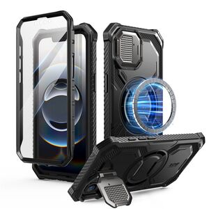 [Pachet 360°] Husa + folie iPhone 16e I-Blason Armorbox, negru