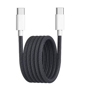 Cablu de date si incarcare USB Type-C la USB Type-C, Super Fast Charging, flexibil si durabil, 60W, 1m, compatibil Samsung, iPhone, Xiaomi, Honor, Oppo, Motorola - negru