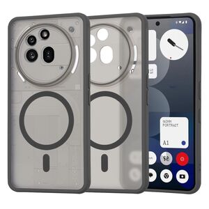 Husa pentru  Nothing Phone (3a) Pro cu MagSafe, Ghost Series, frosted - Negru