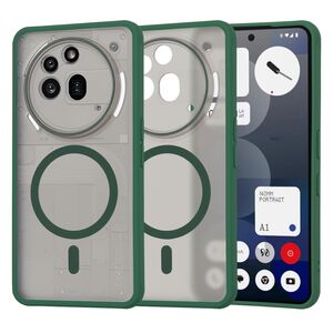 Husa pentru  Nothing Phone (3a) Pro cu MagSafe, Ghost Series, frosted - Verde