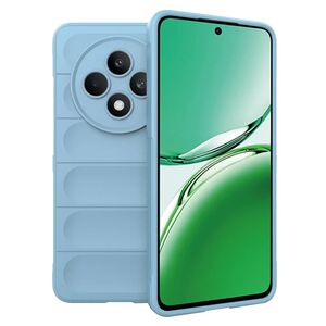 Husa pentru  Oppo Reno 12F, 12FS Liquid Silicone, Microfibre Lining, Non-Slip Airbag Design, Albastru