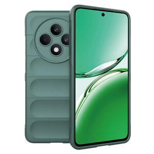 Husa pentru  Oppo Reno 12F, 12FS Liquid Silicone, Microfibre Lining, Non-Slip Airbag Design, Verde