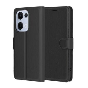Husa pentru  Oppo Reno 13 tip carte cu inchidere magnetica, compartimente pentru carduri si functie stand, Negru