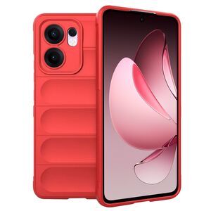 Husa pentru  Oppo Reno 13F, 13FS 4G, 5G Liquid Silicone, Microfibre Lining, Non-Slip Airbag Design, Rosu