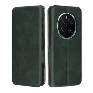 Husa tip carte pentruHonor Magic 7 Pro Smart Wallet fata - spate protectie 360 - Verde