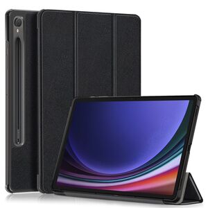 Husa pentru Samsung Galaxy Tab S10 FE 10.9 inch tip stand functie sleep/wake-up, protectie 360 - Negru