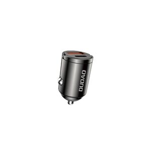 Incarcator Auto Mini 48W Fast Charge QC și PD – USB-C & USB-A, Carcasa Metalica, Negru