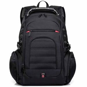Rucsac Business & Travel cu Port USB și Jack – 35L, Laptop 15”, Impermeabil, Compartiment Antişoc, Negru