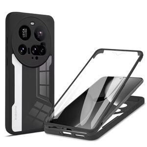 Set 360: Husa cu folie integrata pentru  Xiaomi 15 Ultra Protectie 360 fata / spate - Negru