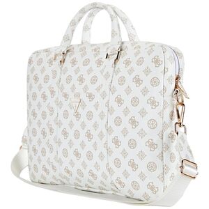 Geanta Guess pentru laptop 16", de umar, alb, GUCB16PGPOSGNH