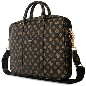 Geanta Guess pentru laptop 16", de umar, negru - maro, GUCB16PGPOSGNK