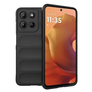 Husa pentru  Motorola Moto G15 / G15 Power Liquid Silicone, Microfibre Lining, Non-Slip Airbag Design, Negru