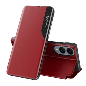 Husa pentru  Samsung Galaxy S25 Edge tip carte, Smart View, Rosu