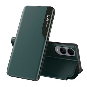 Husa pentru  Samsung Galaxy S25 Edge tip carte, Smart View, Verde