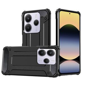 Husa pentru  Xiaomi Redmi Note 14 5G Armor Tough Rugged Kickstand - Negru
