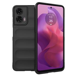 Husa pentru Motorola Moto G04 / G24 / G24 Power Liquid Silicone, Microfibre Lining, Non-Slip Airbag Design, Negru