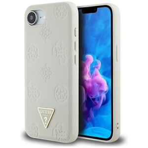 Husa premium pentru  iPhone 16e compatibila MagSafe Guess Luxury Series - Bej