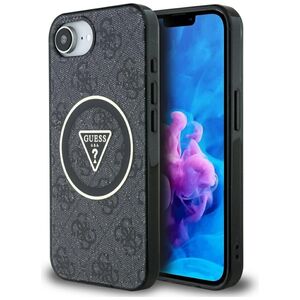 Husa premium pentru  iPhone 16e compatibila MagSafe Guess Luxury Series - Negru denim