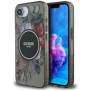Husa premium pentru  iPhone 16e compatibila MagSafe Guess Luxury Series - Negru