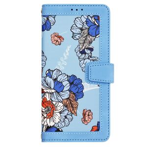 Husa tip carte pentru  Xiaomi Redmi Note 14 4G, functie stand si port carduri, Albastru