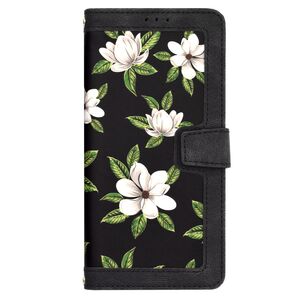 Husa tip carte pentru  Xiaomi Redmi Note 14 4G, functie stand si port carduri, Negru