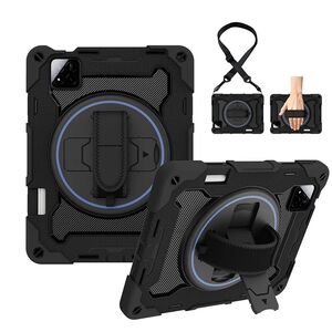 Pachet 360: Husa cu folie integrata pentru Xiaomi Pad 7 / Pad 7 Pro Shockproof Armor, negru