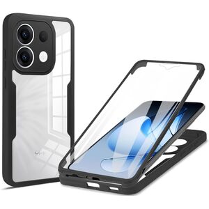 Set 360: Husa cu folie integrata pentru  Oppo Reno 13 Pro Protectie 360 fata / spate - Negru