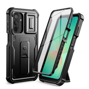Pachet 360: Husa cu folie integrata Samsung Galaxy A26 KEVLAR PRO360 (fata spate), cu protectie lentile, negru
