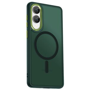 Husa pentru  Samsung Galaxy S25 Edge cu MagSafe, Ghost Series, frosted - Verde